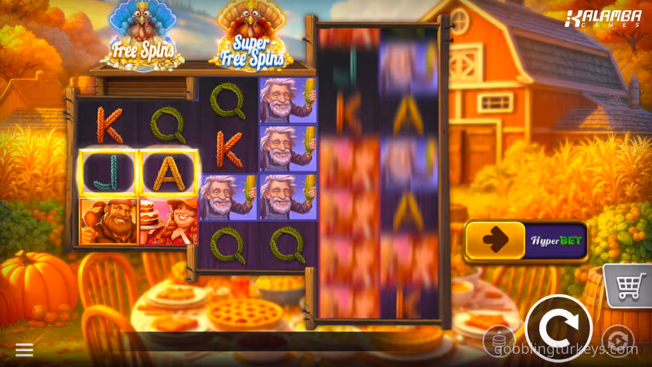 Gobbling Turkeys gameplay